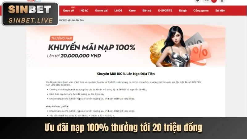 Thưởng chào mừng mcw678
